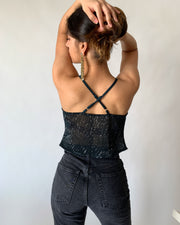 Sequin Sheer Top