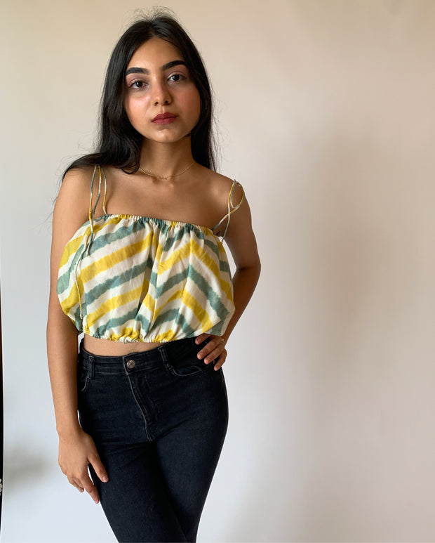 Puff Up Crop Blouse