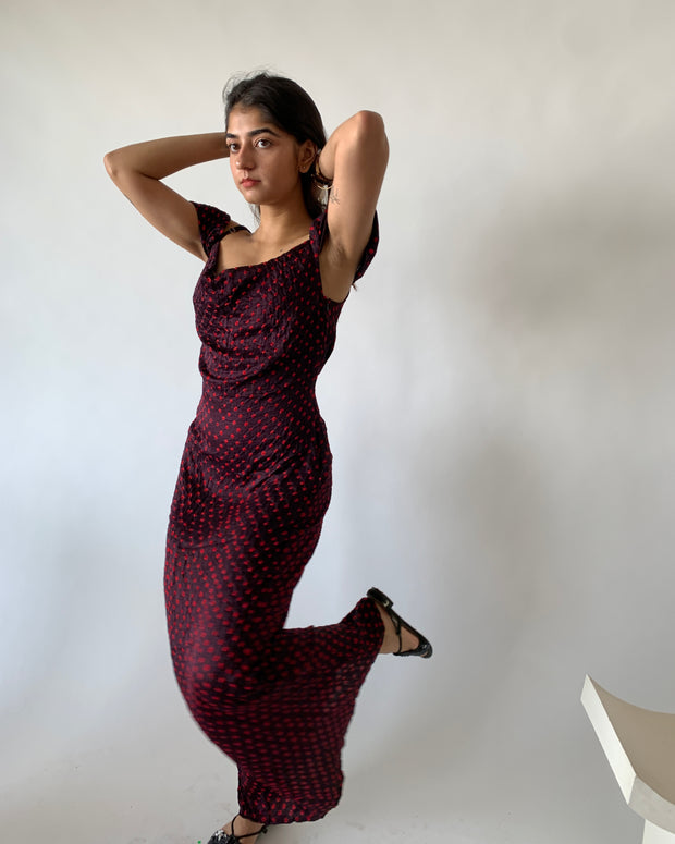 Bandhni Silk Dress