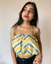 Puff Up Crop Blouse