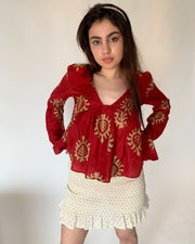Red Motifs Top