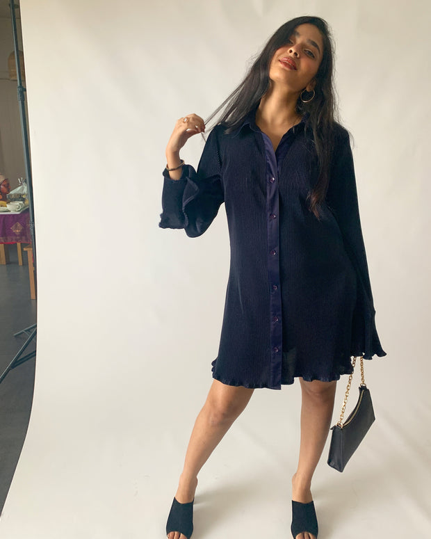 Back To School Oversized Shirt Dress