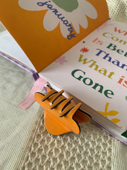 90s Nostalgia Hair Clip // Orange