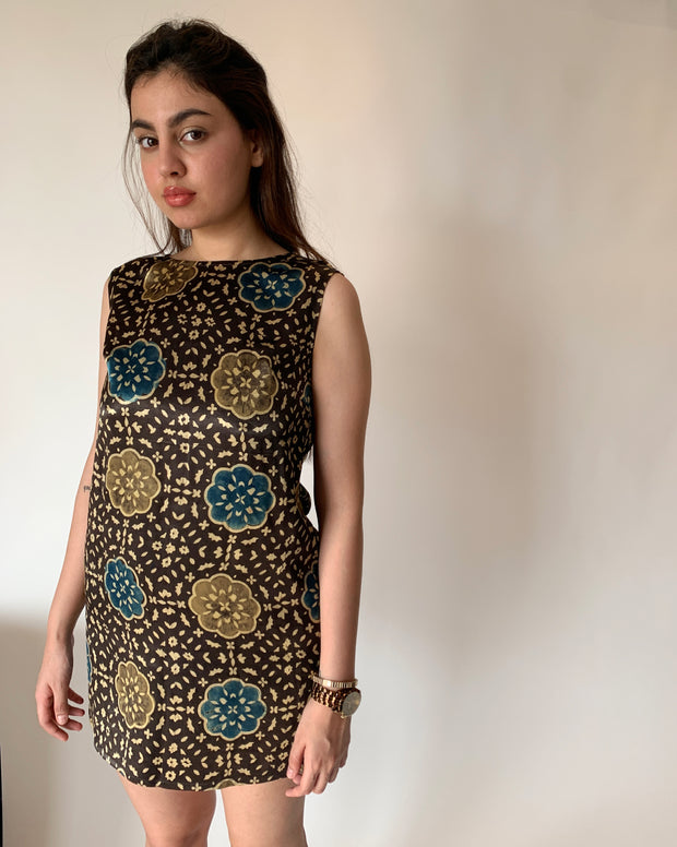 Silk Lounge Mini Dress
