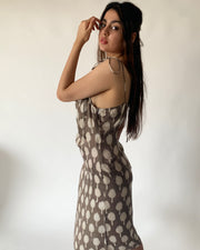 String Tie Long Dress