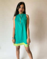 Front Zipped Mini Dress