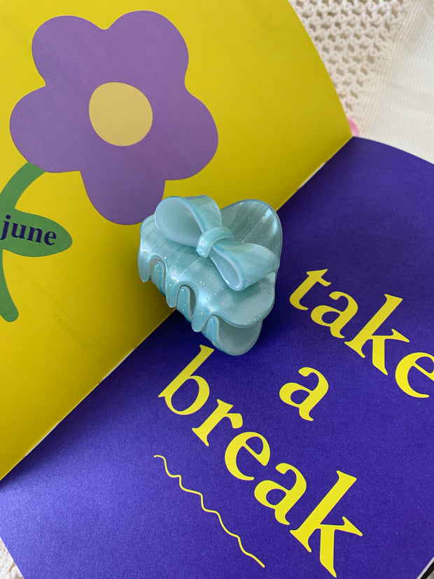 90s Nostalgia Hair Clip // Disco Blue