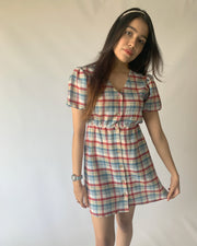 Cotton Candy Puff Sleeves Dress