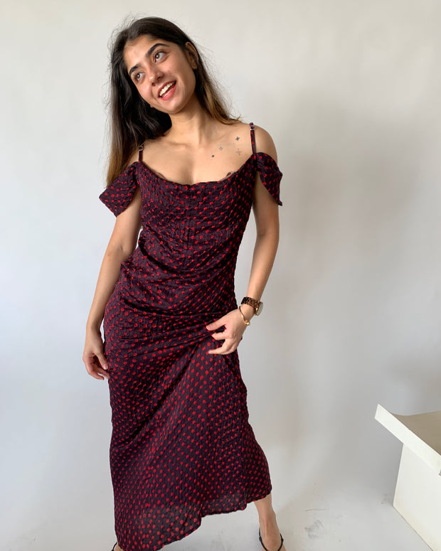 Bandhni Silk Dress