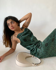 String Tie Cowl Neck Dress