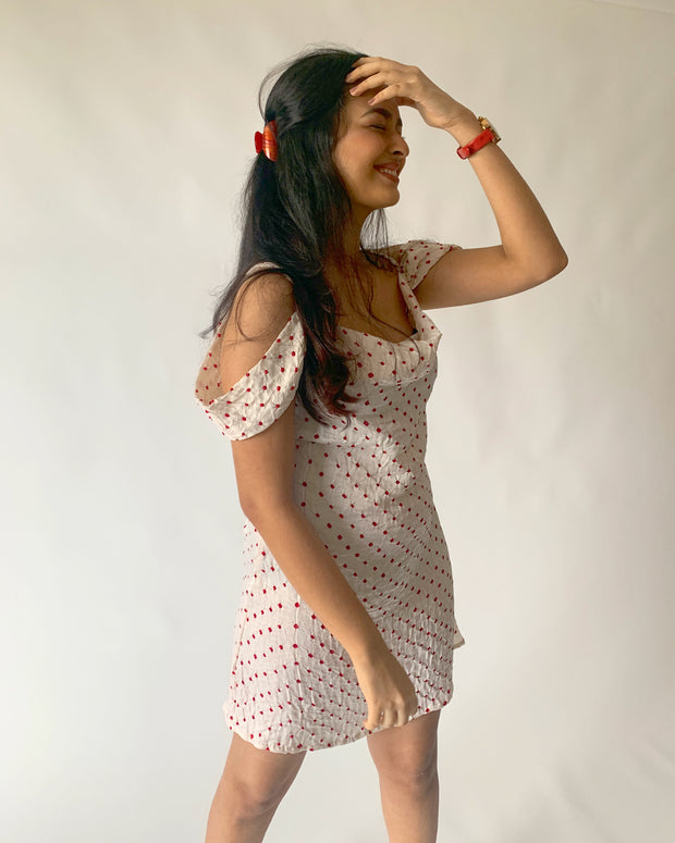 Bandhni Silk Mini Dress