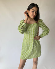Green Checkered Dress