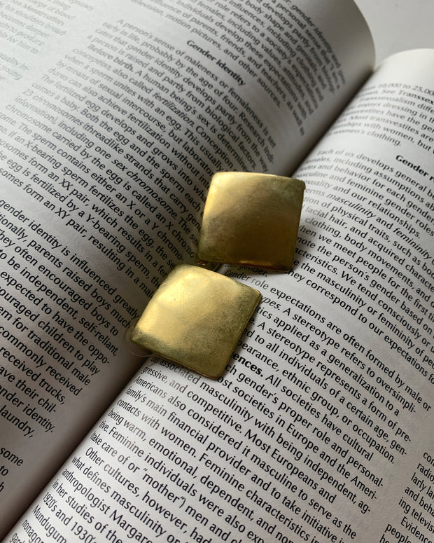 Vintage Stained Studs - Diamond
