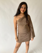 Suede Mini Dress