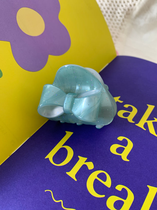 90s Nostalgia Hair Clip // Disco Blue