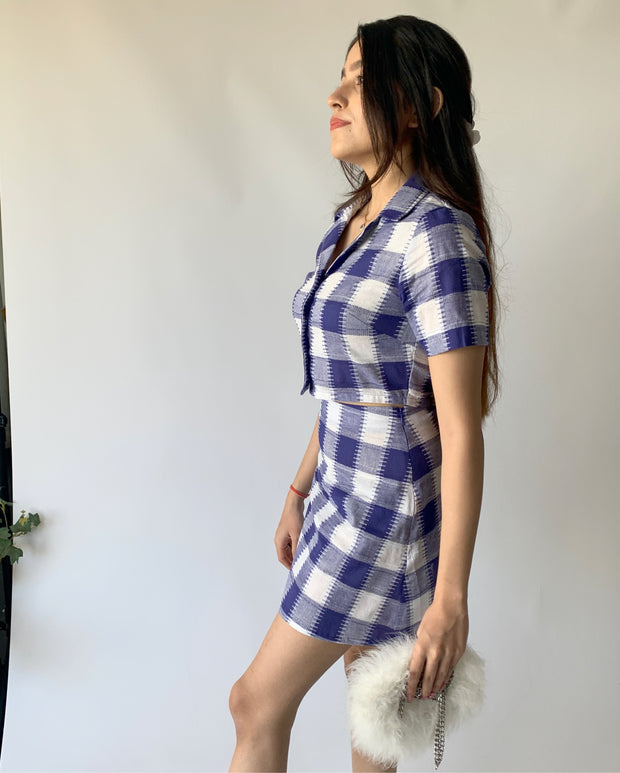 Cotton Checkered Co-ord Set