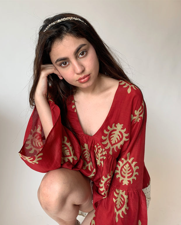 Red Motifs Top