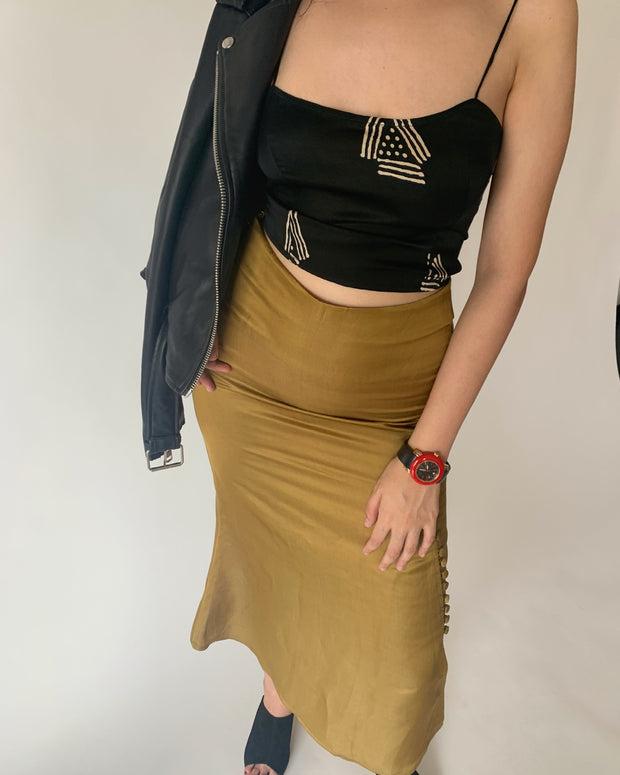 Silk Lace Back Crop