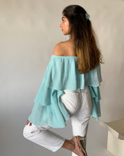 Velvet Ruffles Top