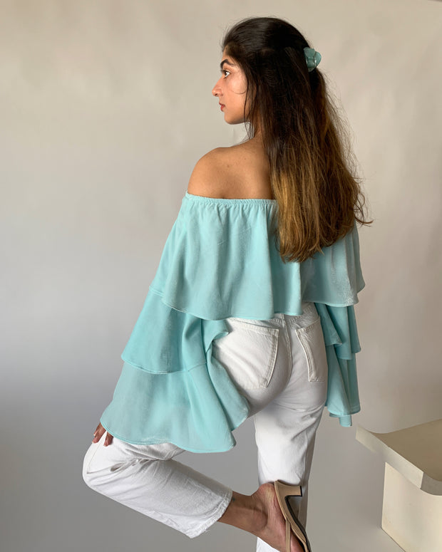 Velvet Ruffles Top