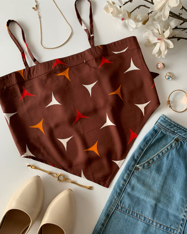Brown Motifs Top