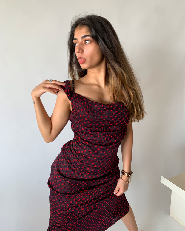 Bandhni Silk Dress
