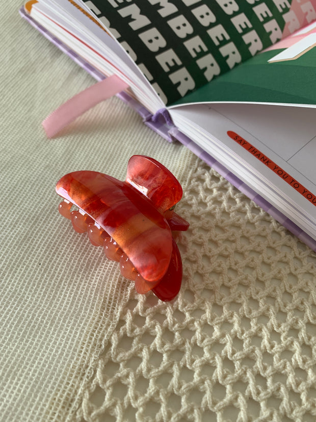 90s Nostalgia Hair Clip // Red