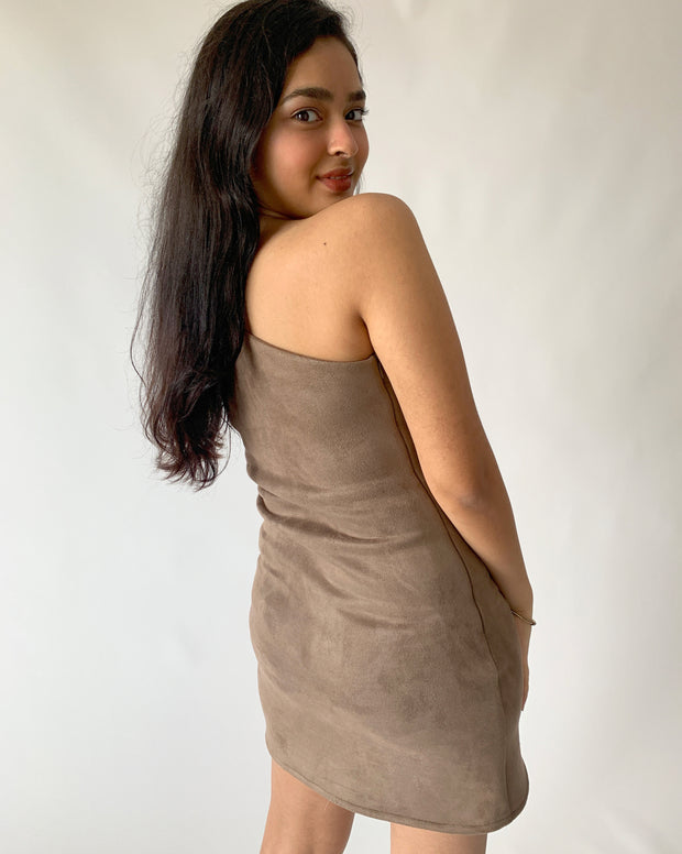 Suede Mini Dress