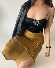 Silk Lace Back Crop