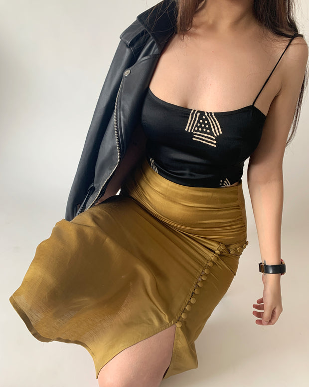 Silk Lace Back Crop