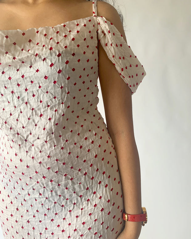 Bandhni Silk Mini Dress