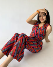 Retro Print Vest & Trousers Set