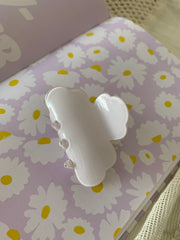 90s Nostalgia Hair Clip // White