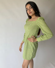 Green Checkered Dress